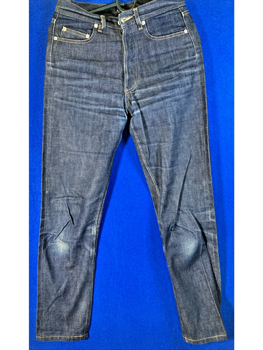 A.P.C. Women's Selvedge Denim Jeans Size 28 Long Made in Paris Raw Indigo